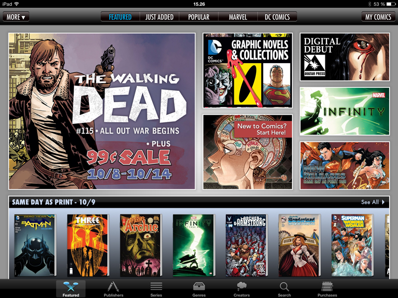 Guide Comics til tablets